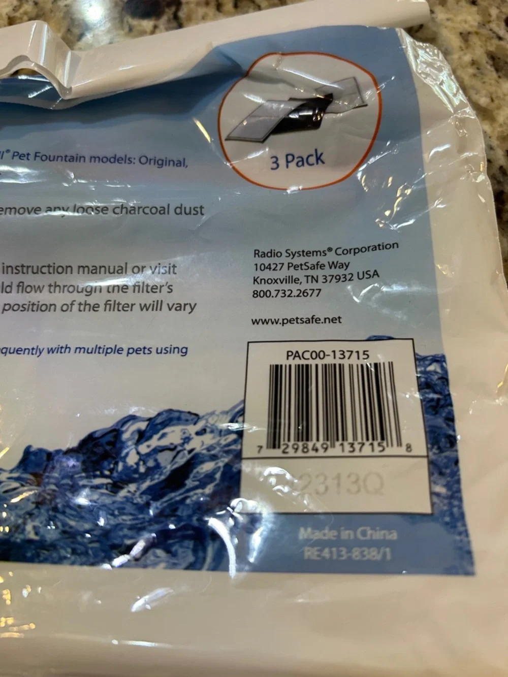 PetSafe Drinkwell Replacement Charcoal Filters - White & Blue Pack